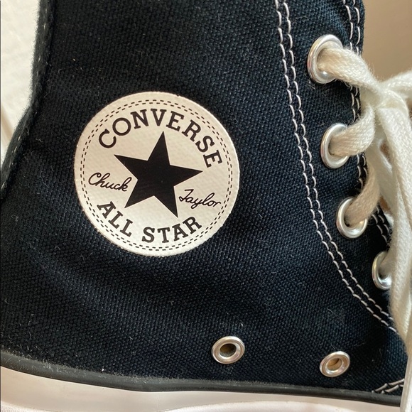 Converse Run Star Hike Platform Sneaker Hi-Top Black/White/Gum 5.5 - Picture 9 of 10